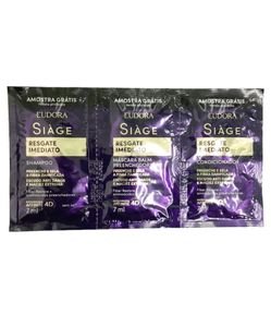Brinde Kit Resgate Imediato 3 x 7 Eudora Siàge