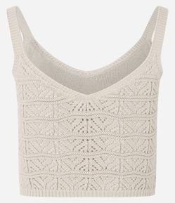 Blusa em Tricô com Ponto Detalhado