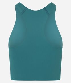 Top em Microfibra sem Bojo com Estampa Localizada