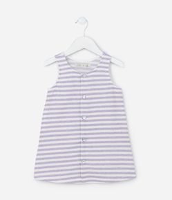 Vestido Infantil em Tweed com Fio Metalizado - Tam 1 a 6 Anos