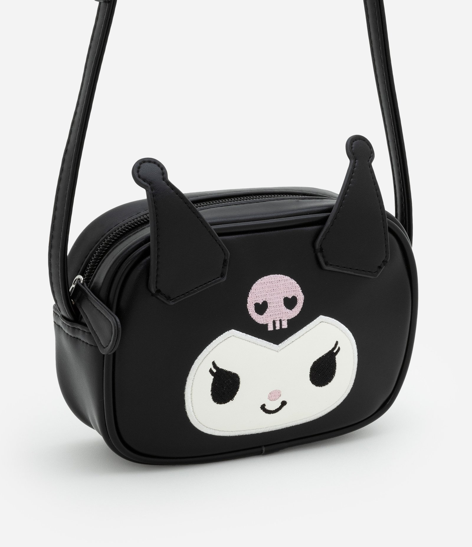 Bolsa Infantil Transversal com Estampa da Kuromi - Tam Único Preto 1