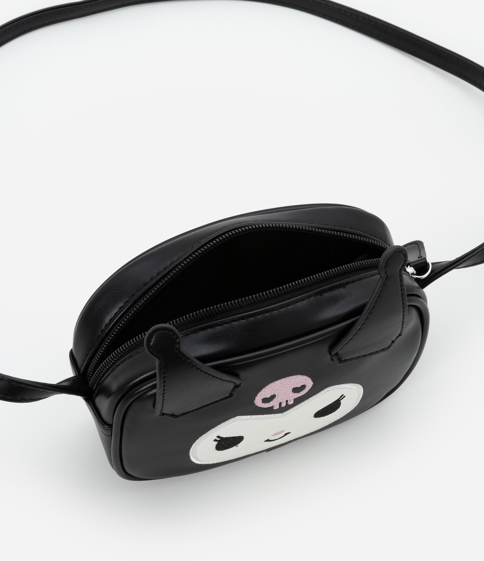 Bolsa Infantil Transversal com Estampa da Kuromi - Tam Único Preto 4