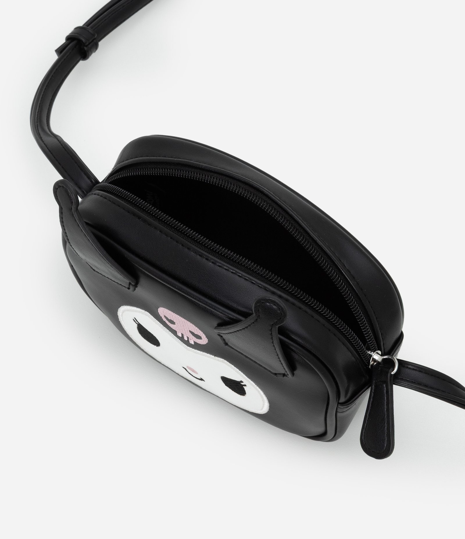 Bolsa Infantil Transversal com Estampa da Kuromi - Tam Único Preto 6