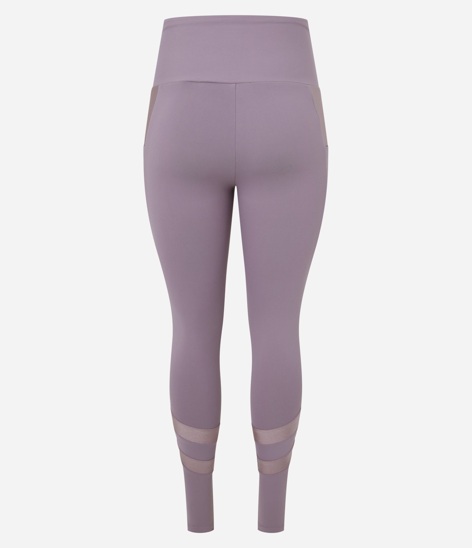 Calça Legging em Microfibra com Recortes em Brilho Roxo 6
