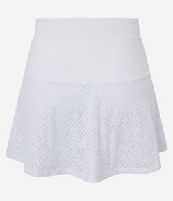 Short Saia Esportivo em Microfibra com Detalhe em Tela