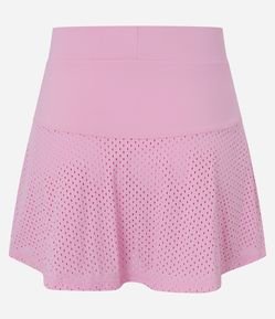Short Saia Esportivo em Microfibra com Detalhe em Tela