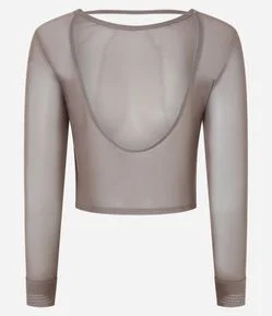 Camiseta Esportiva em Microfibra com Transparência