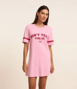 Camisola Em Meia Malha Com Estampa Lettering Don't Text Your Ex