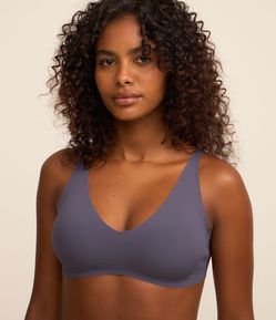 Sutiã Top em Microfibra Texturizada e Bojo Removivel