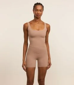 Macaquinho Esportivo em Poliamida com Alça Larga