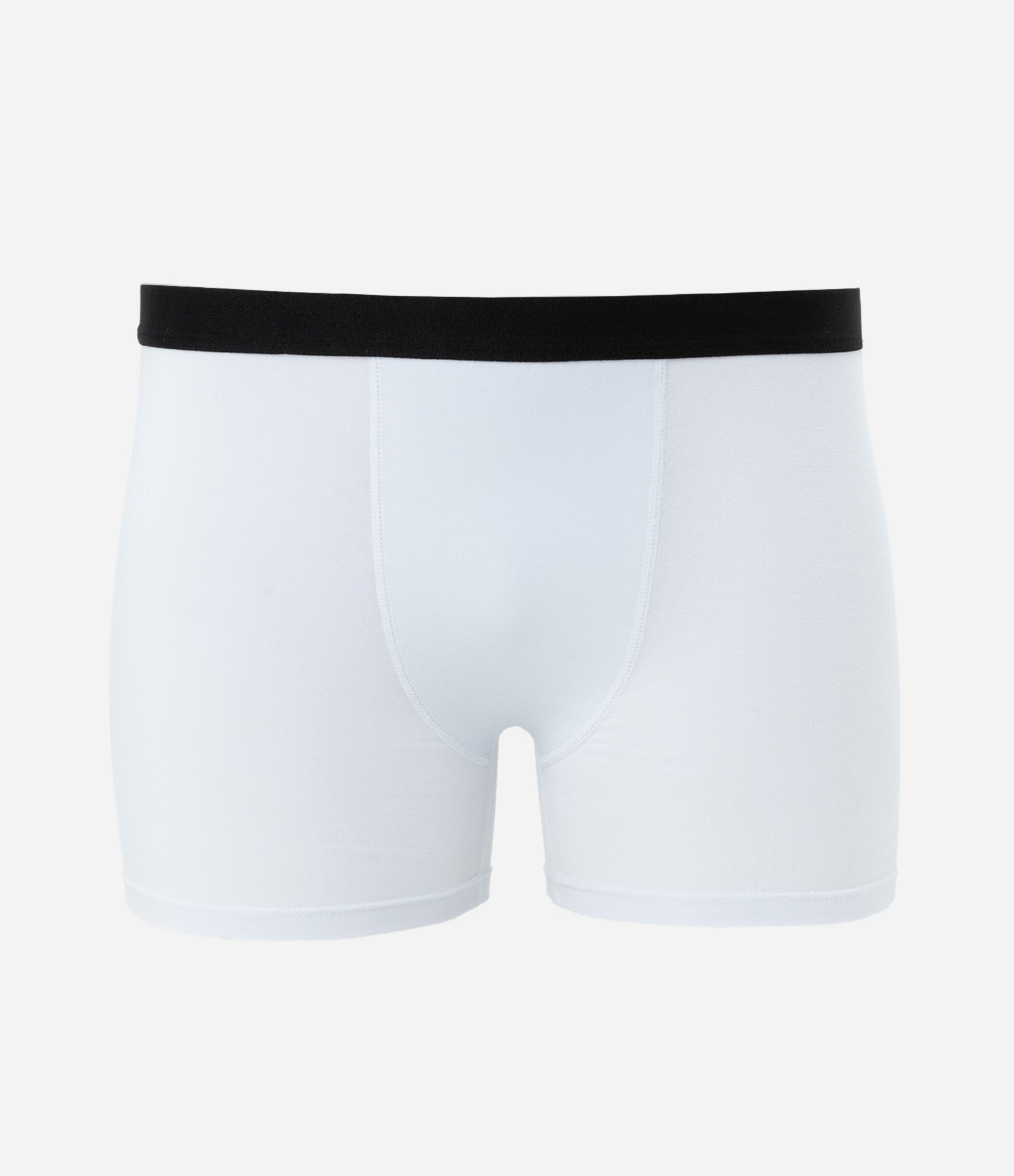 Kit 03 Cuecas Boxer em Algodão Preto/Branco/Cinza 2