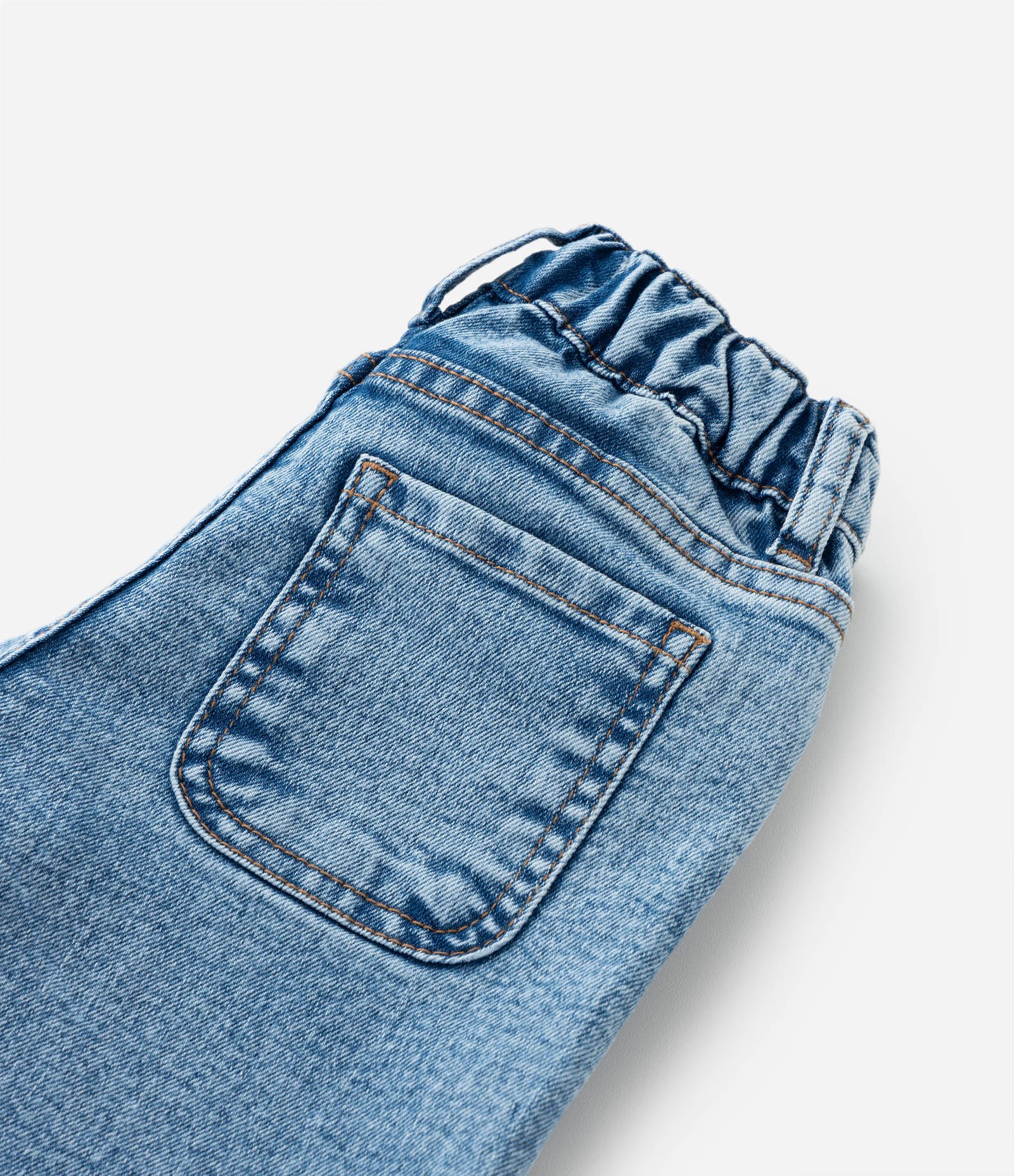 Calça Wide Leg Infantil com Babadinhos - Tam1 a 6 Anos Azul 4