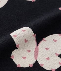 Blusa Infantil com Estampa de Borboletas - Tam 1 a 6 Anos