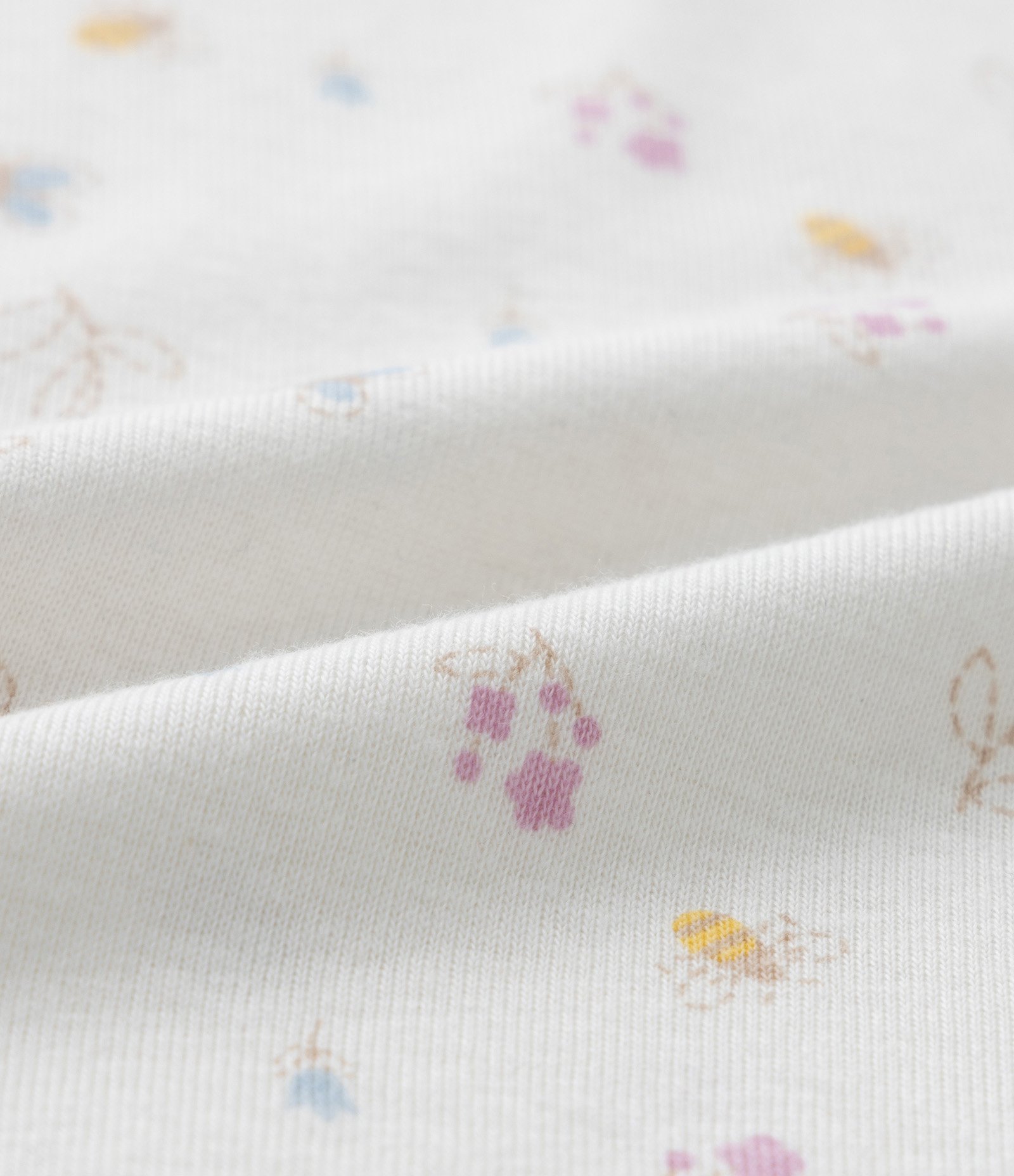 Body Infantil com Estampa Floral e Abelhinhas - Tam RN a 18 meses Branco 3