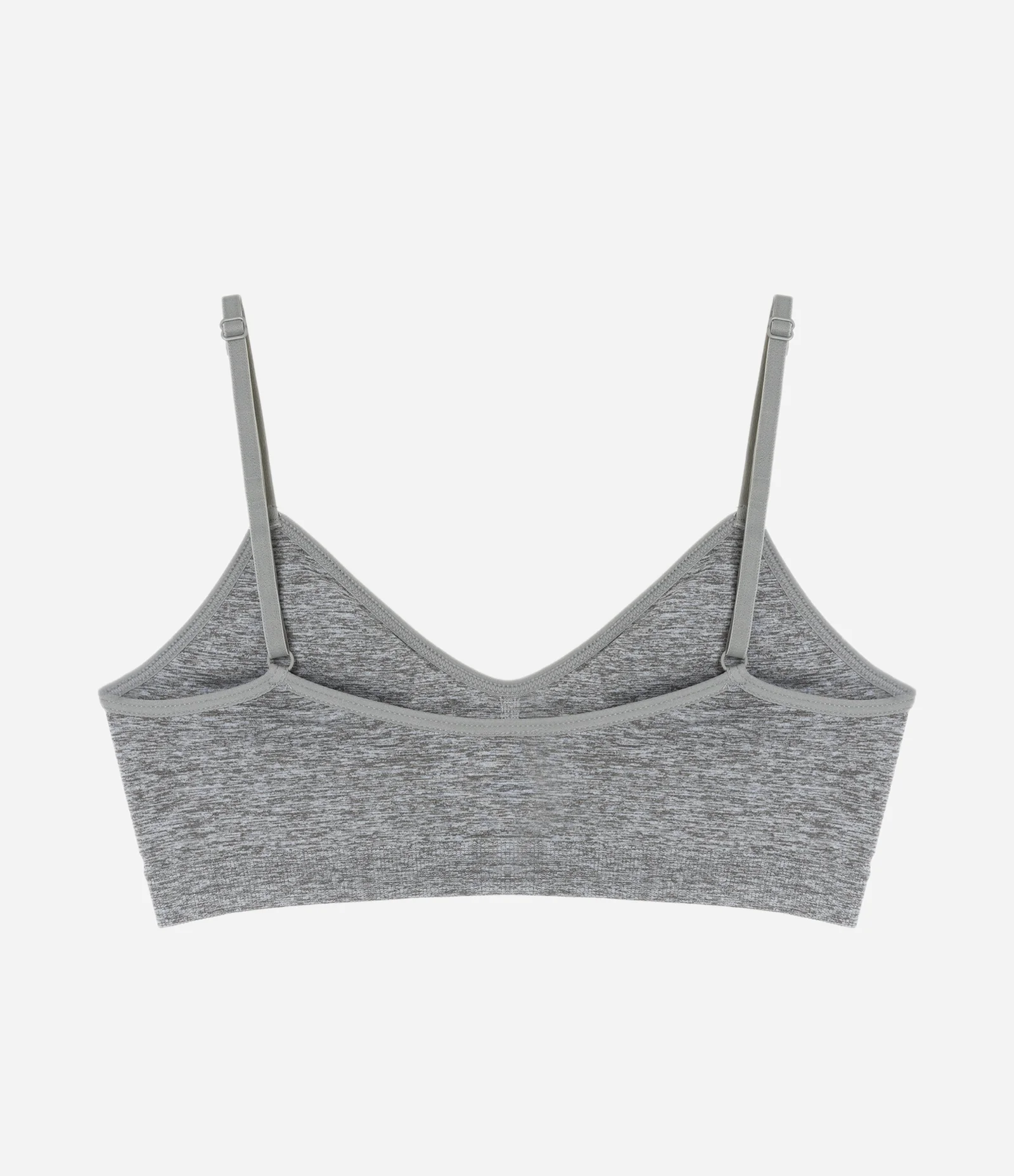 Sutiã Top em Microfibra com Bojo Removível Seamless Cinza 5