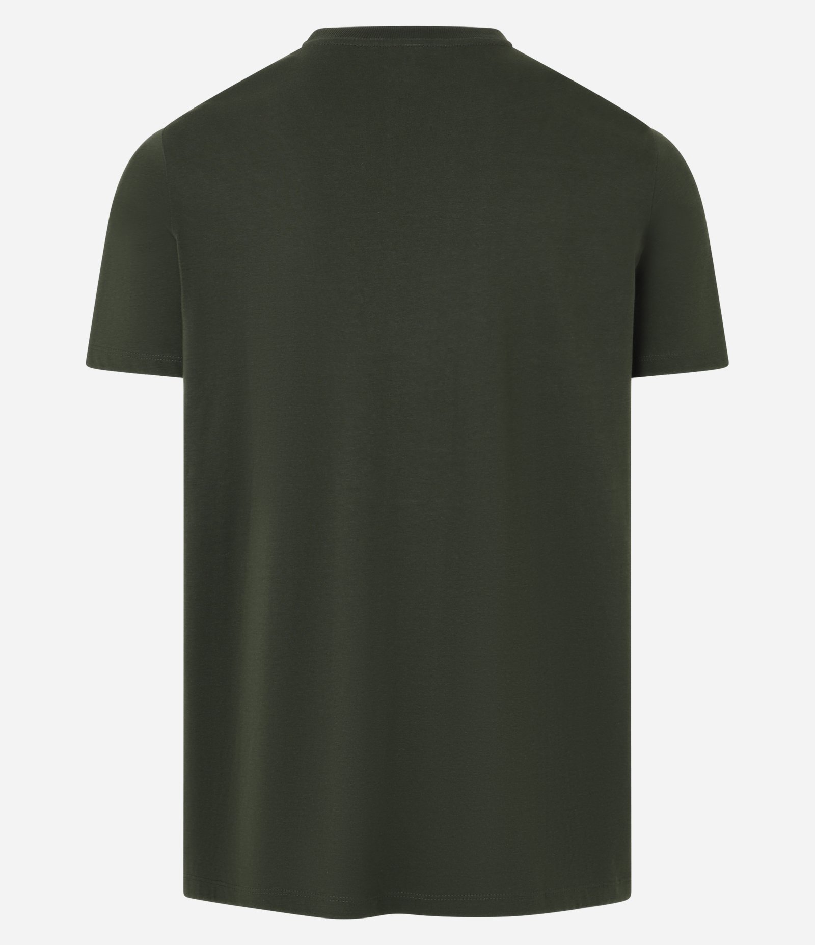Camiseta Regular Básica em Algodão Verde 7