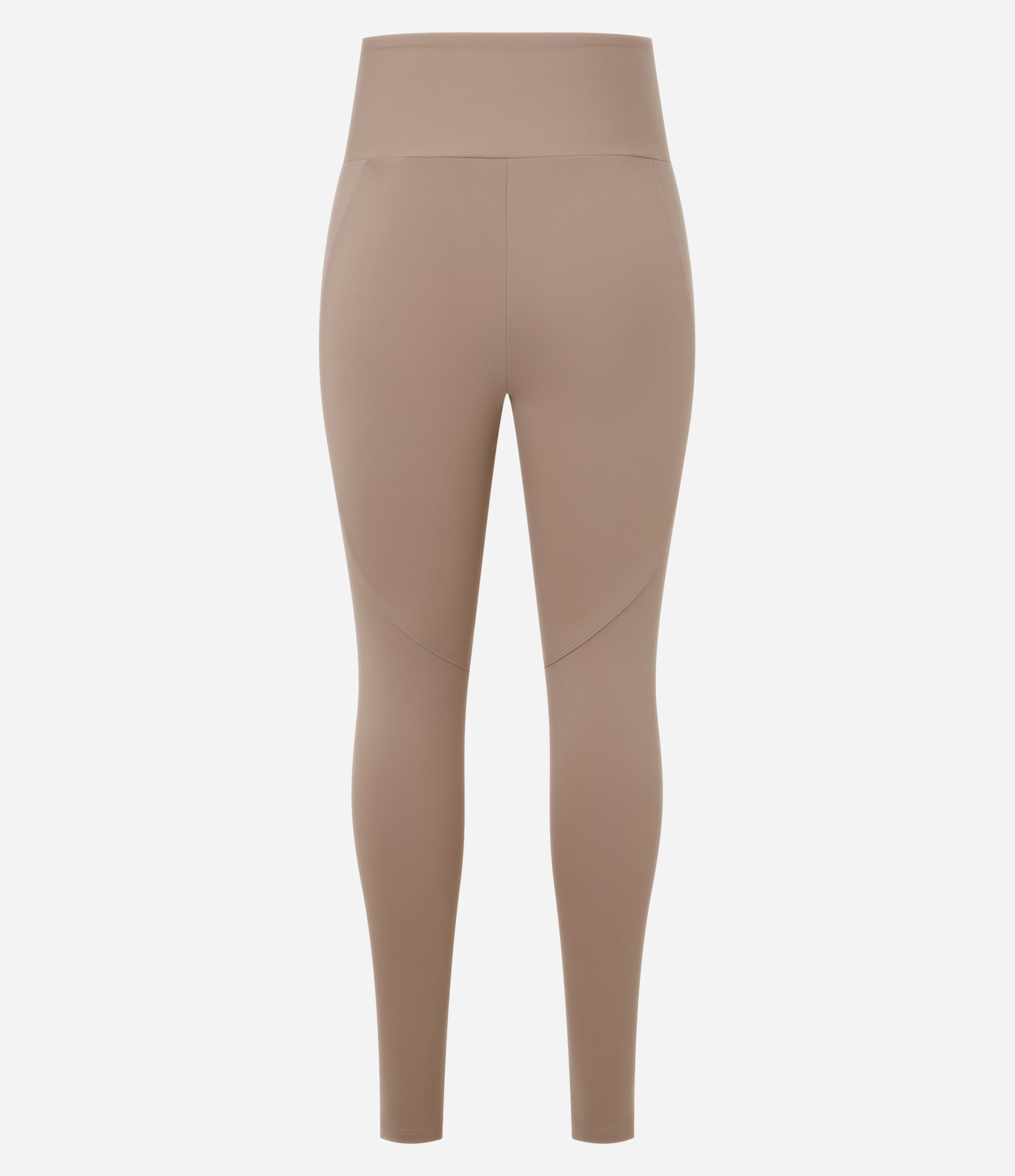 Calça Esportiva Legging em Microfibra com Costura Aparente Marrom 6