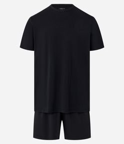 Pijama Curto Básico em Algodão