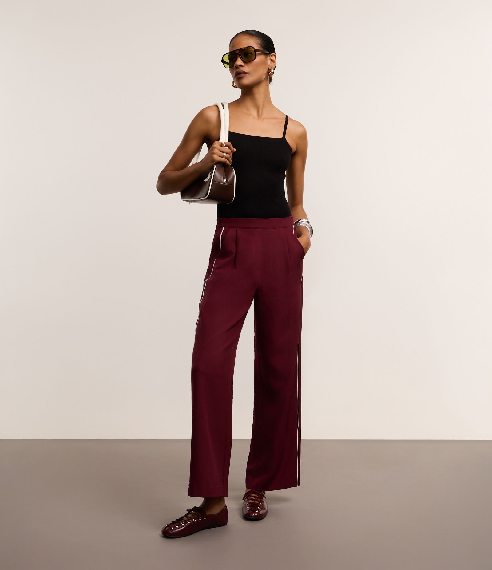 Body de Alça em Tricô com Textura Canelada Preto 2