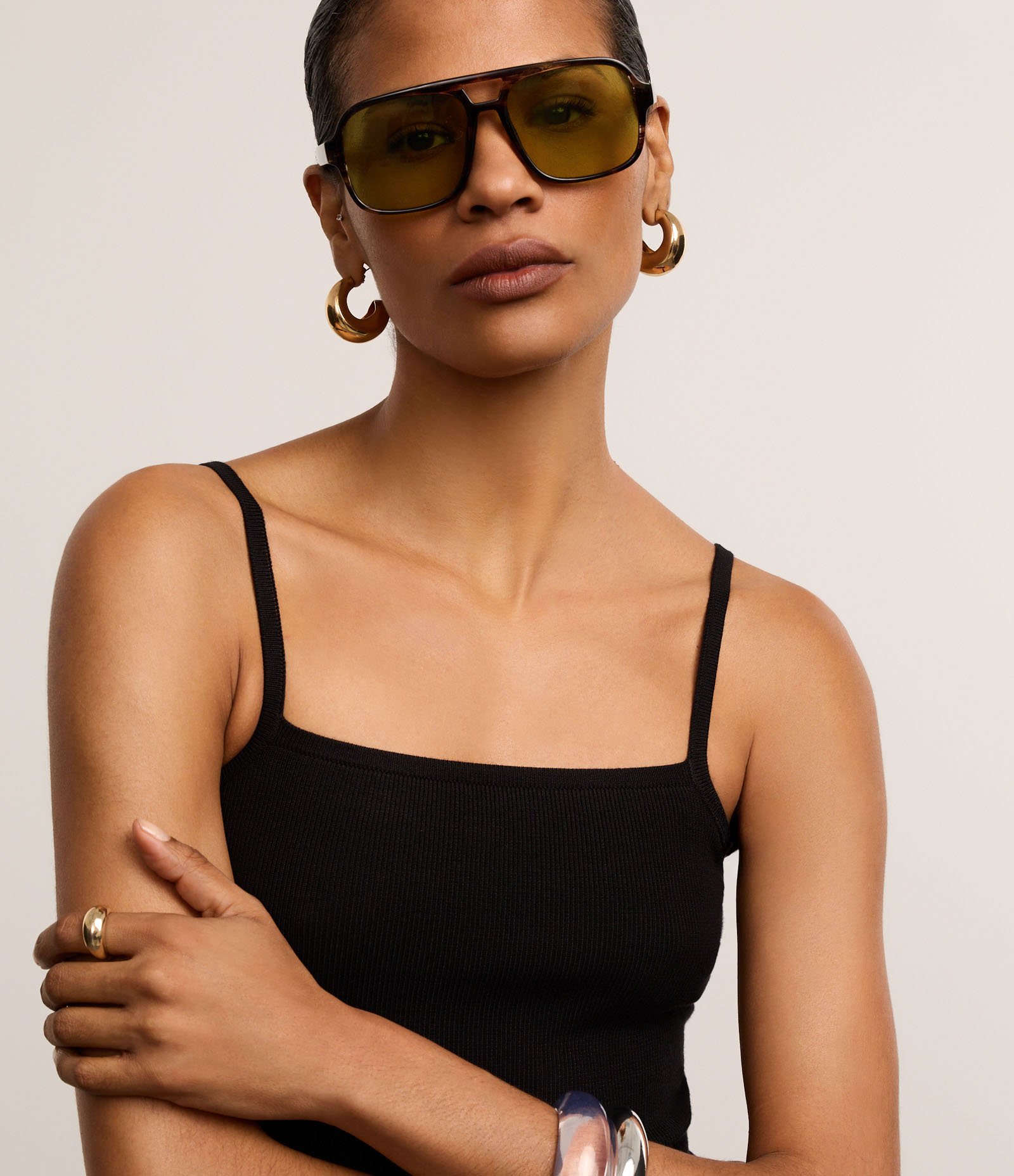 Body de Alça em Tricô com Textura Canelada Preto 3