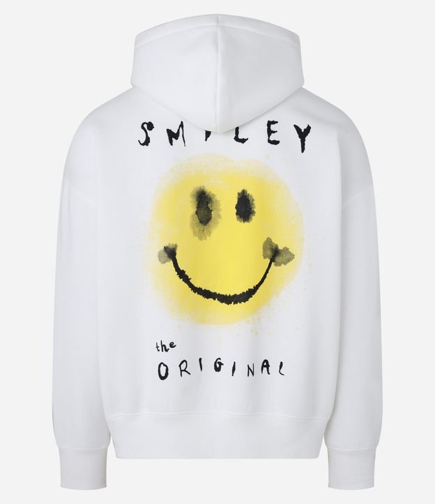 Blusão Boxy em Algodão com Estampa Smile