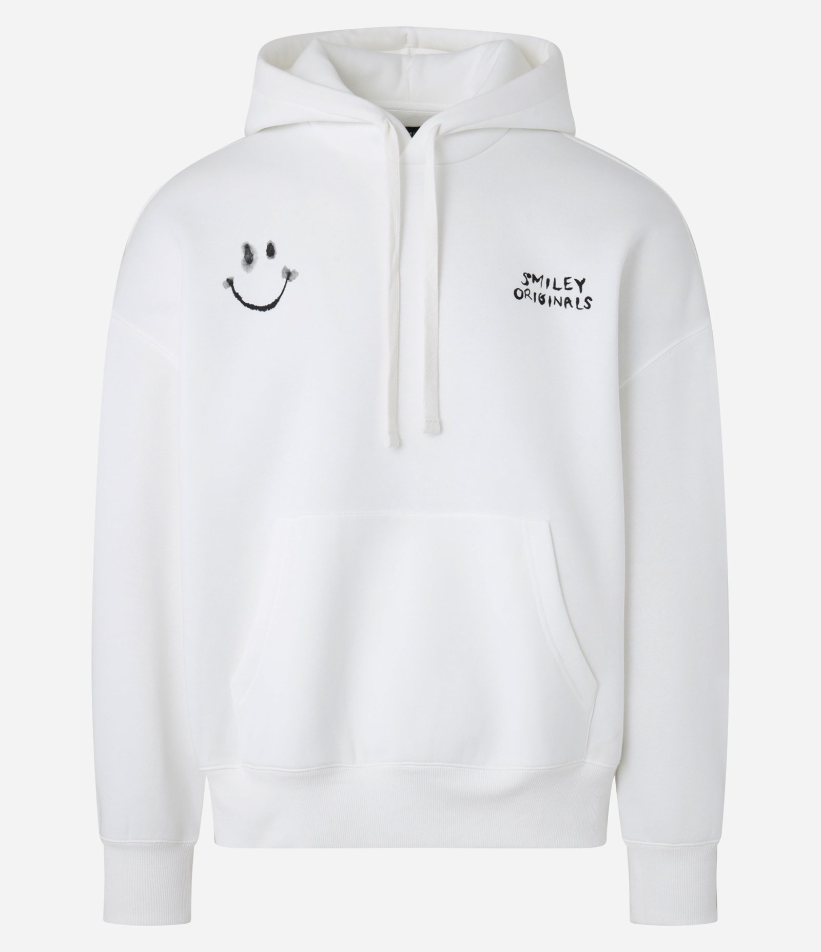 Blusão Boxy em Algodão com Estampa Smile Branco 1