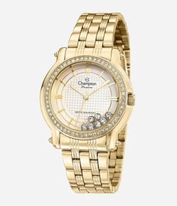 Kit Relógio Feminino Champion Analógico em Aço 