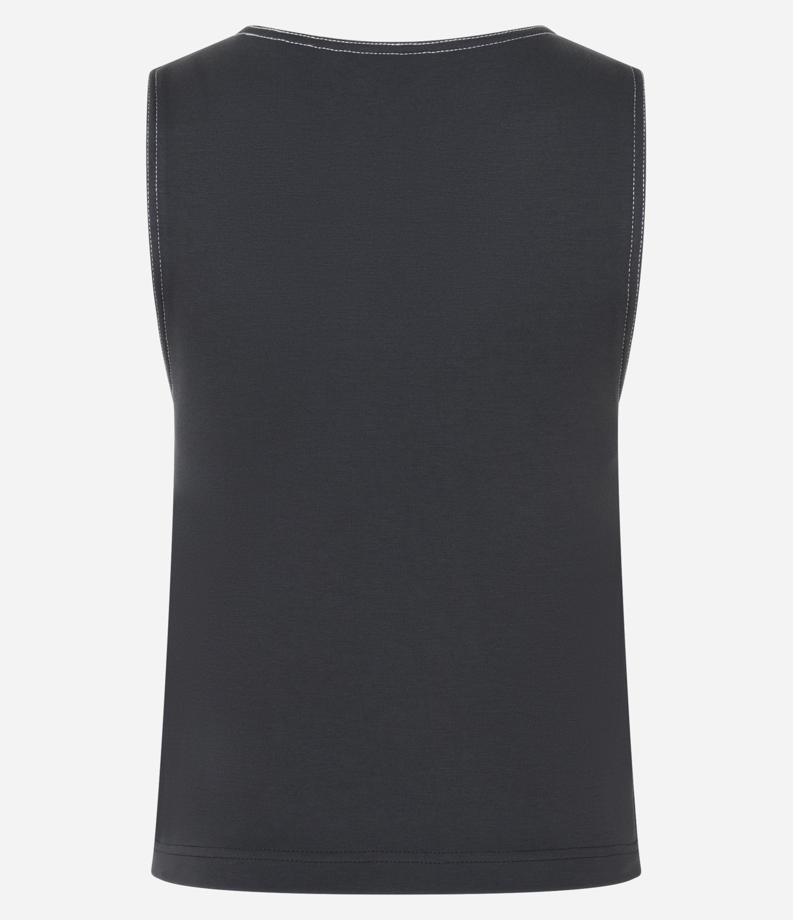 Blusa em Ponto Roma com Costura Aparente Cinza 6