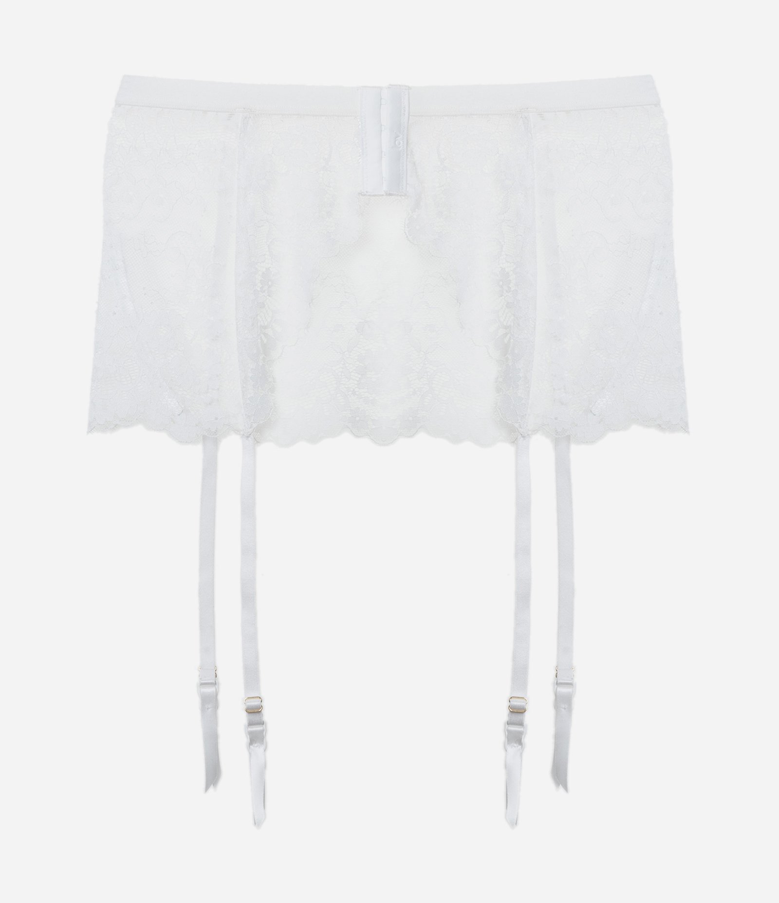 Cinta Liga Alongada em Renda Branco 4