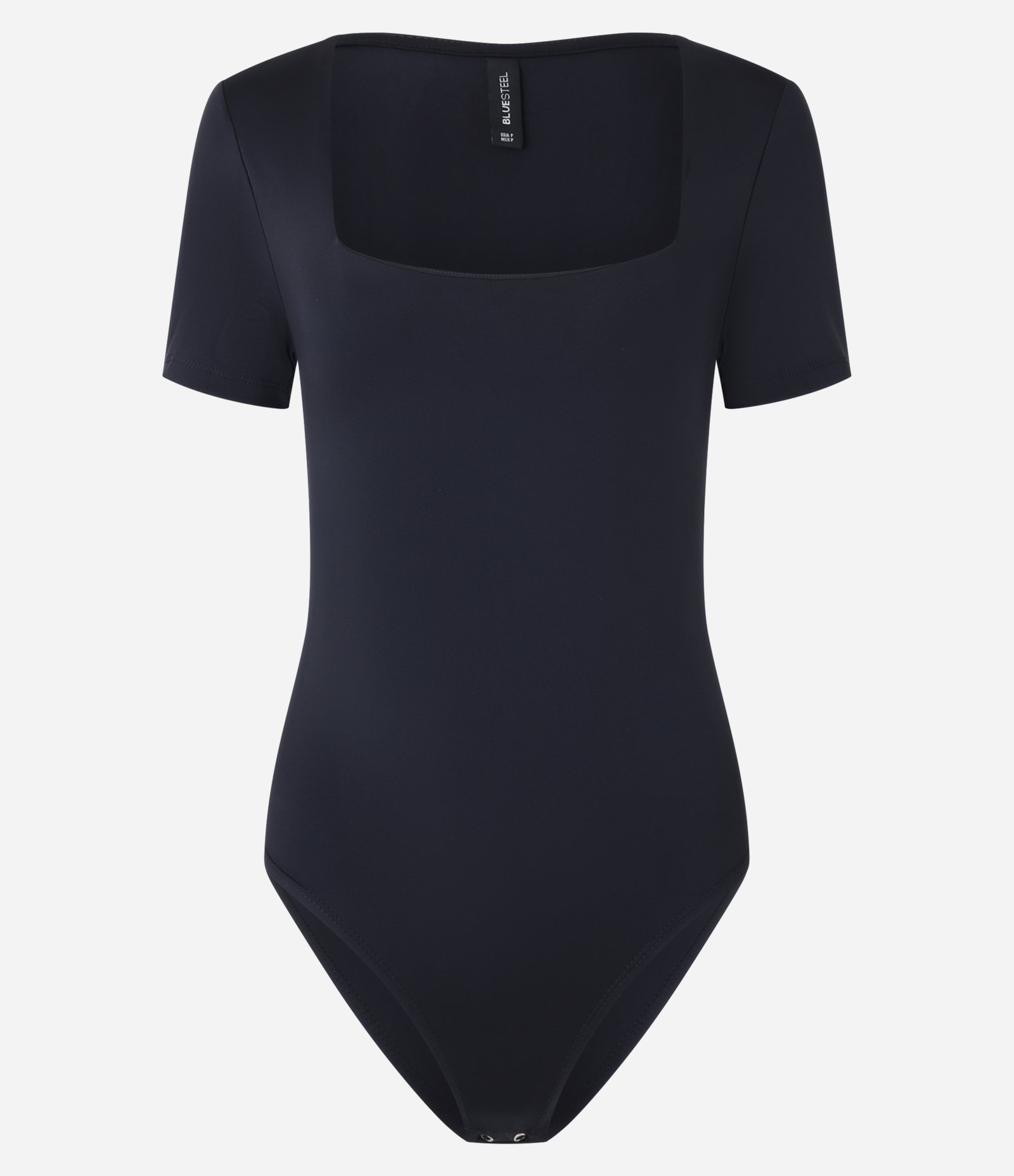 Body em Microfibra com Decote Quadrado Preto 6