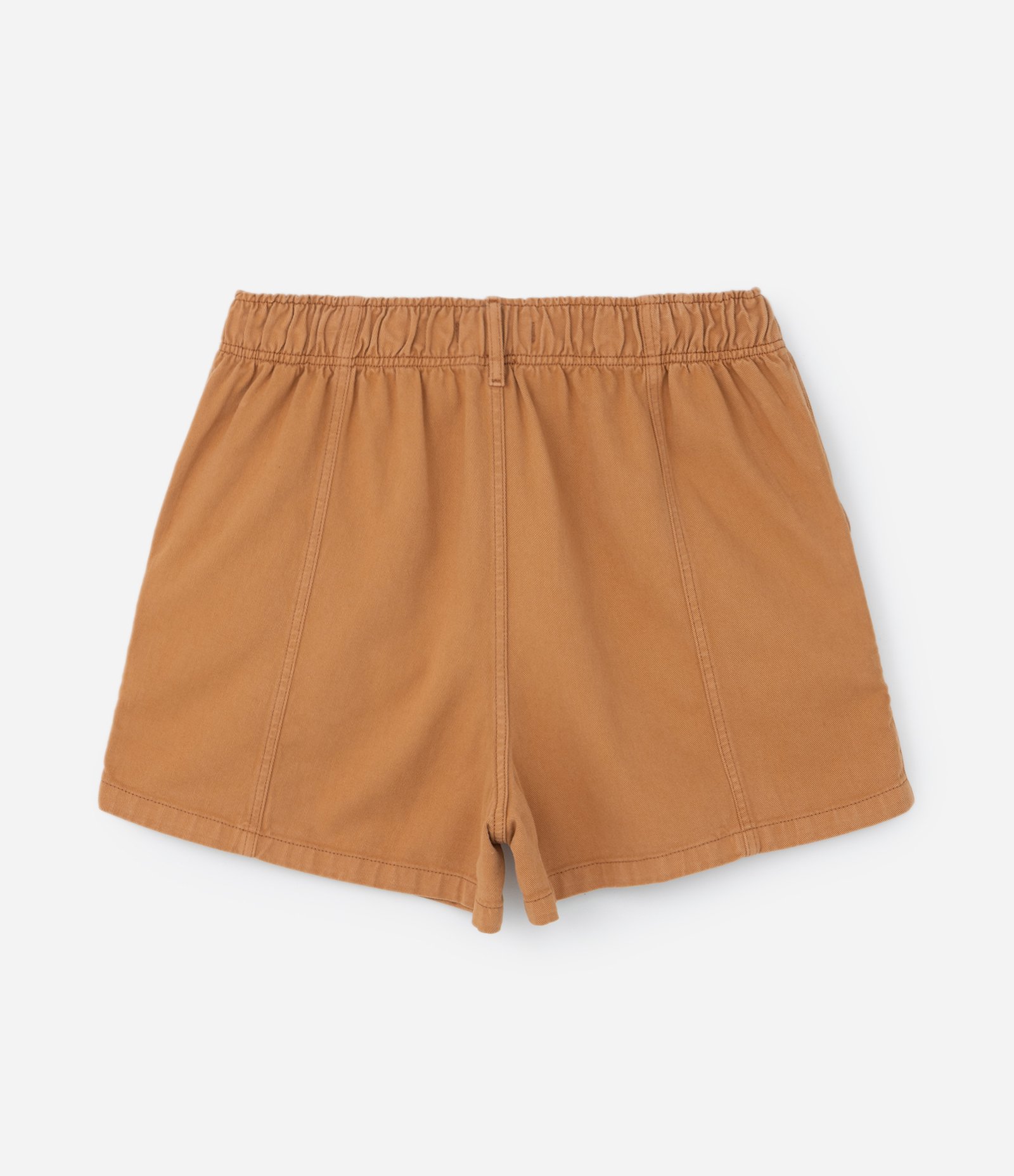 Short Clochard em Sarja com Bolso Faca Curve & Plus Size Caramelo 6