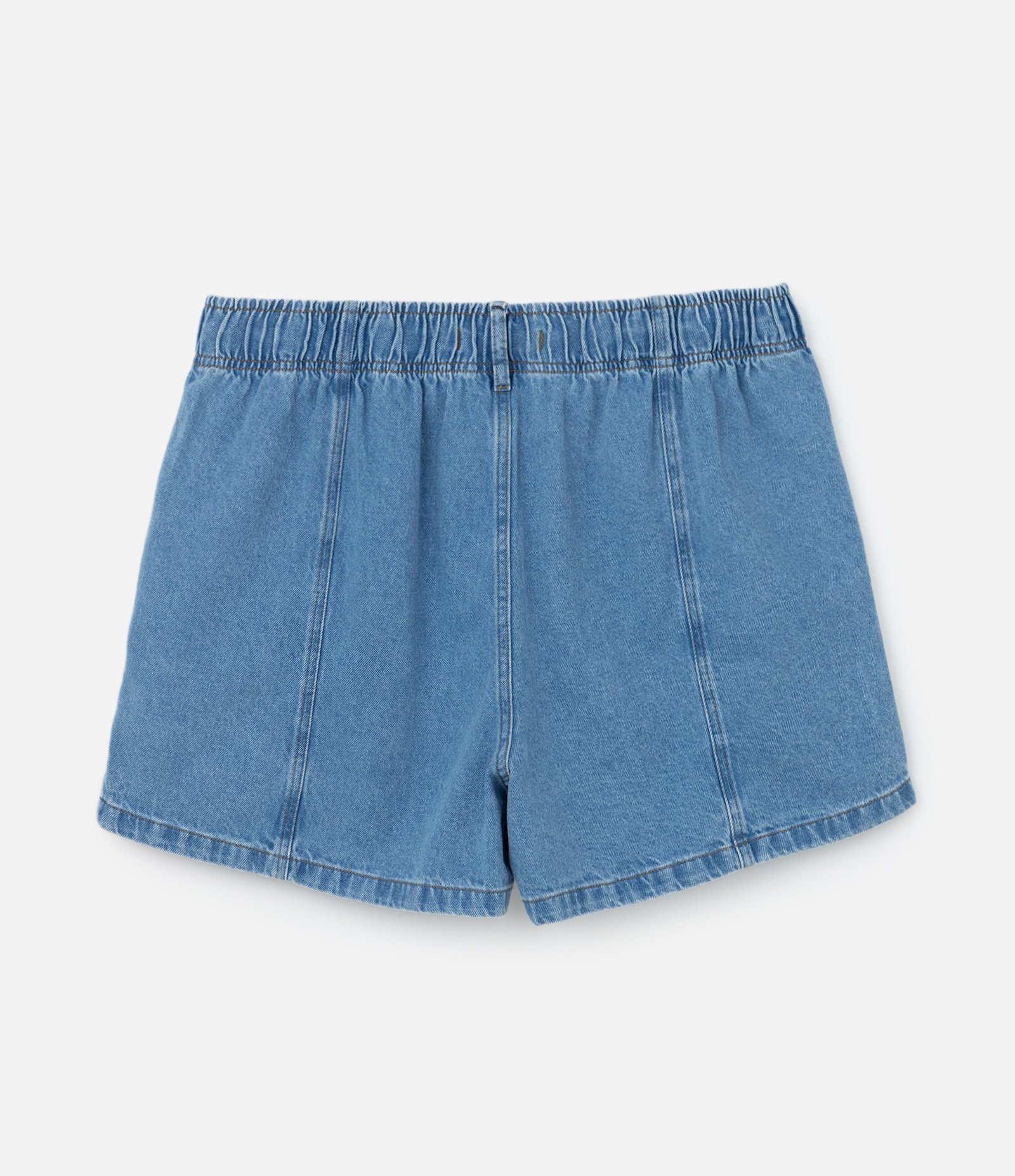 Short Clochard em Jeans com Bolso Faca Curve & Plus Size Azul 6
