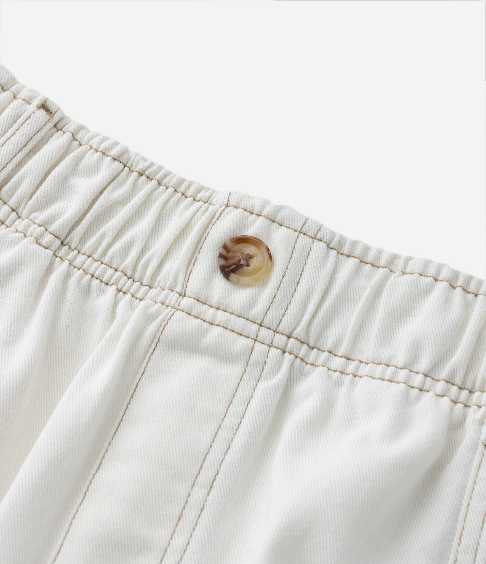 Short Clochard em Sarja com Bolso Faca Curve & Plus Size Branco 7