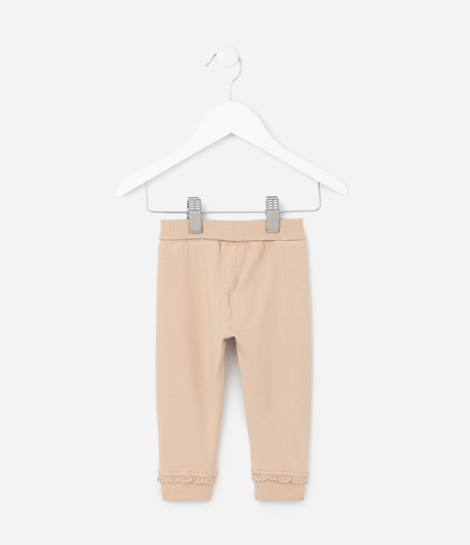 Calça Infantil com Cós Virado e Laço Aplicado - Tam RN a 18 Meses 2