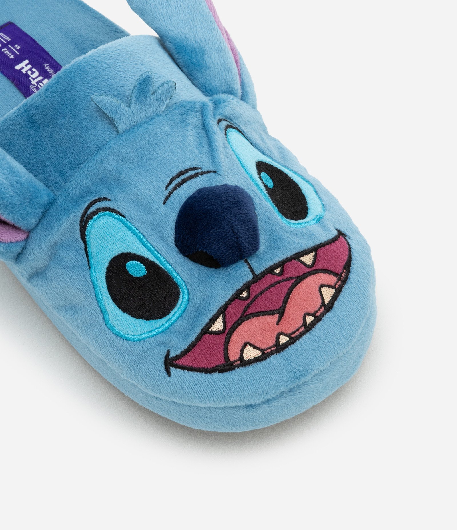 Pantufa com Estampa Rostinho do Stitch 3D Azul 5
