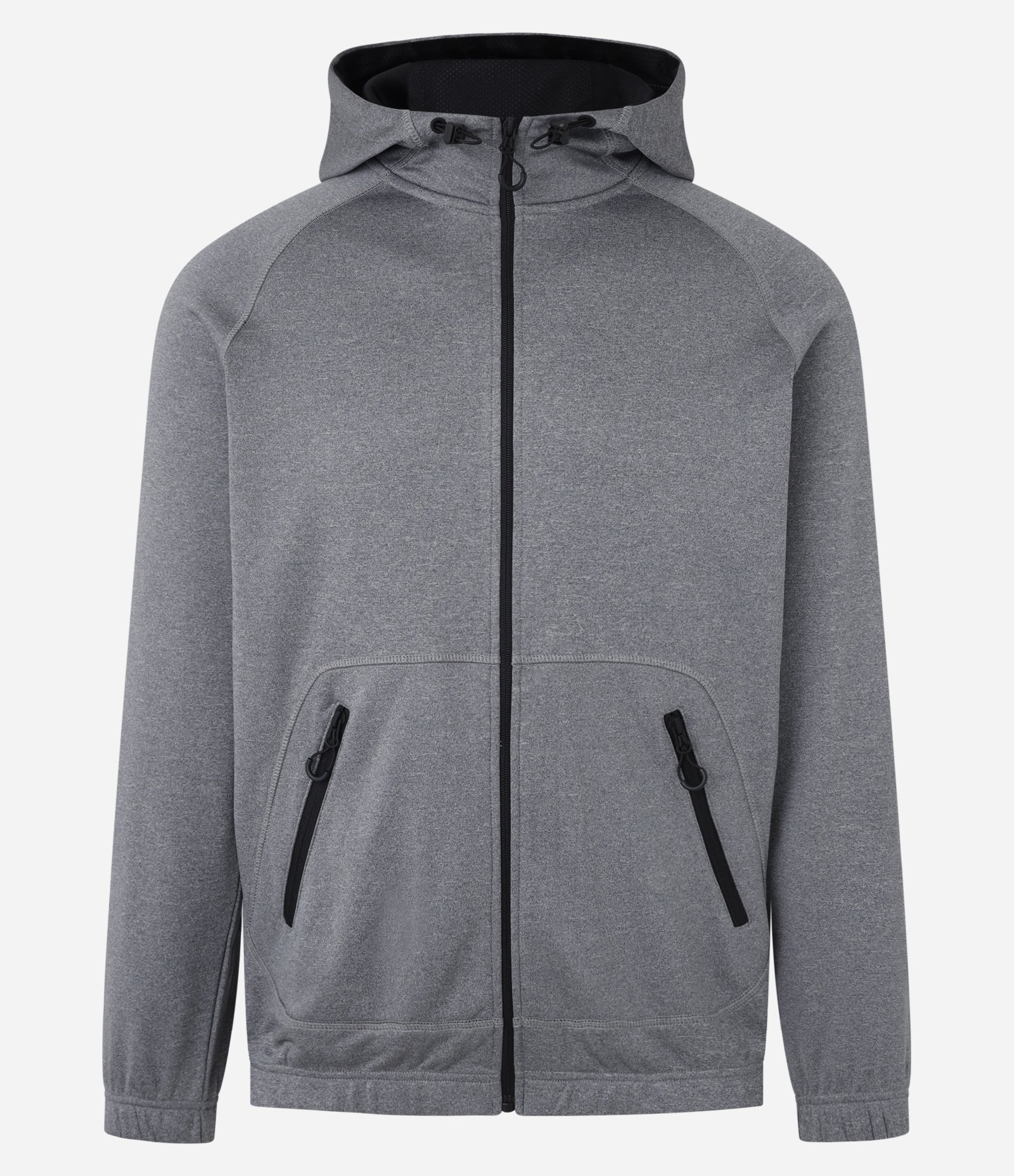 Casaco Esportivo em Helanca com Bolsos e Zíper Cinza 5