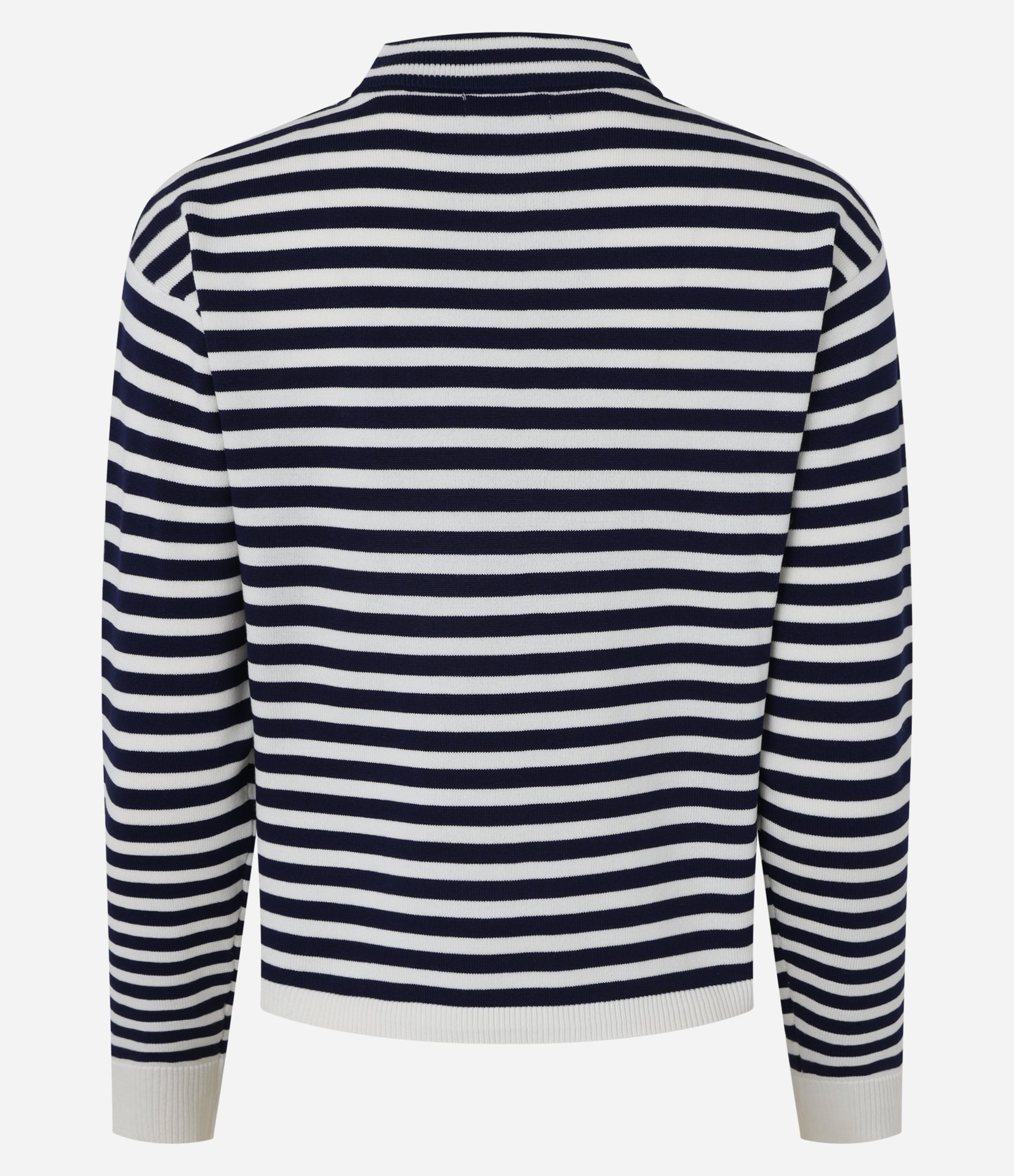 Blusa Listrada em Tricô com Gola Redonda 8