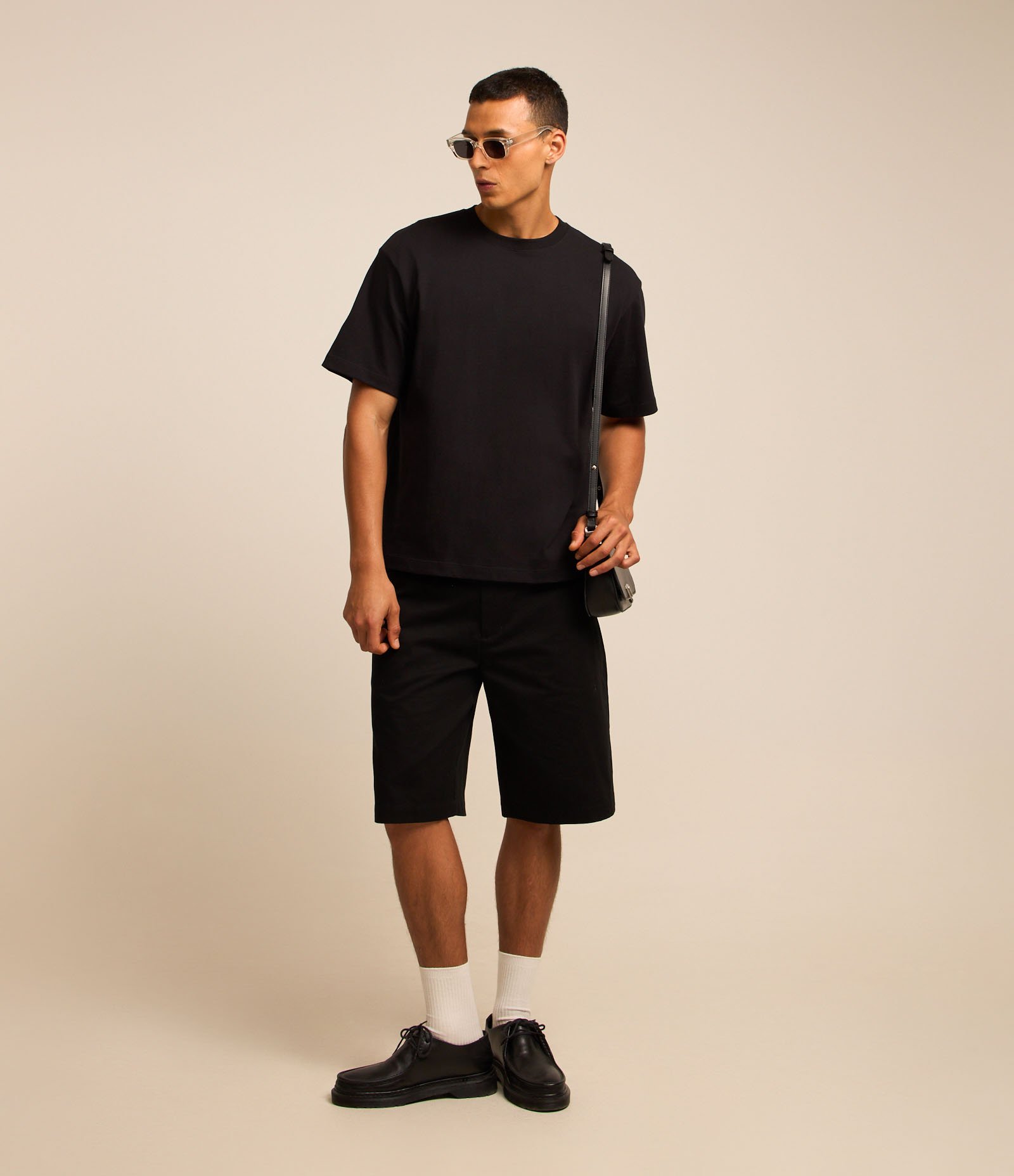 Camiseta Boxy em Ultra Cotton com Gola Redonda Preto 2