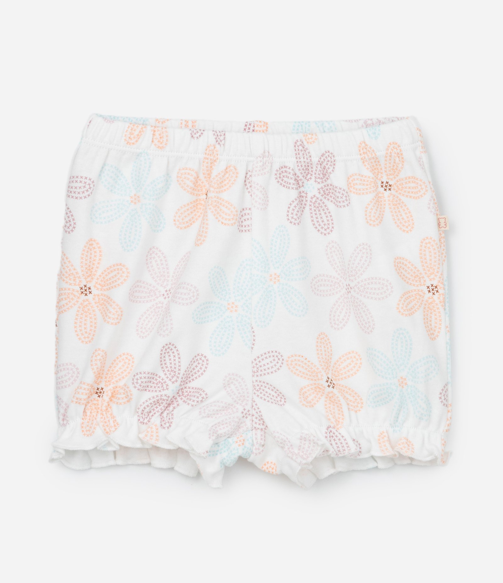 Conjunto Infantil com Bolsos Carinha de Coelho - 0 a 18 meses Azul/Branco 7