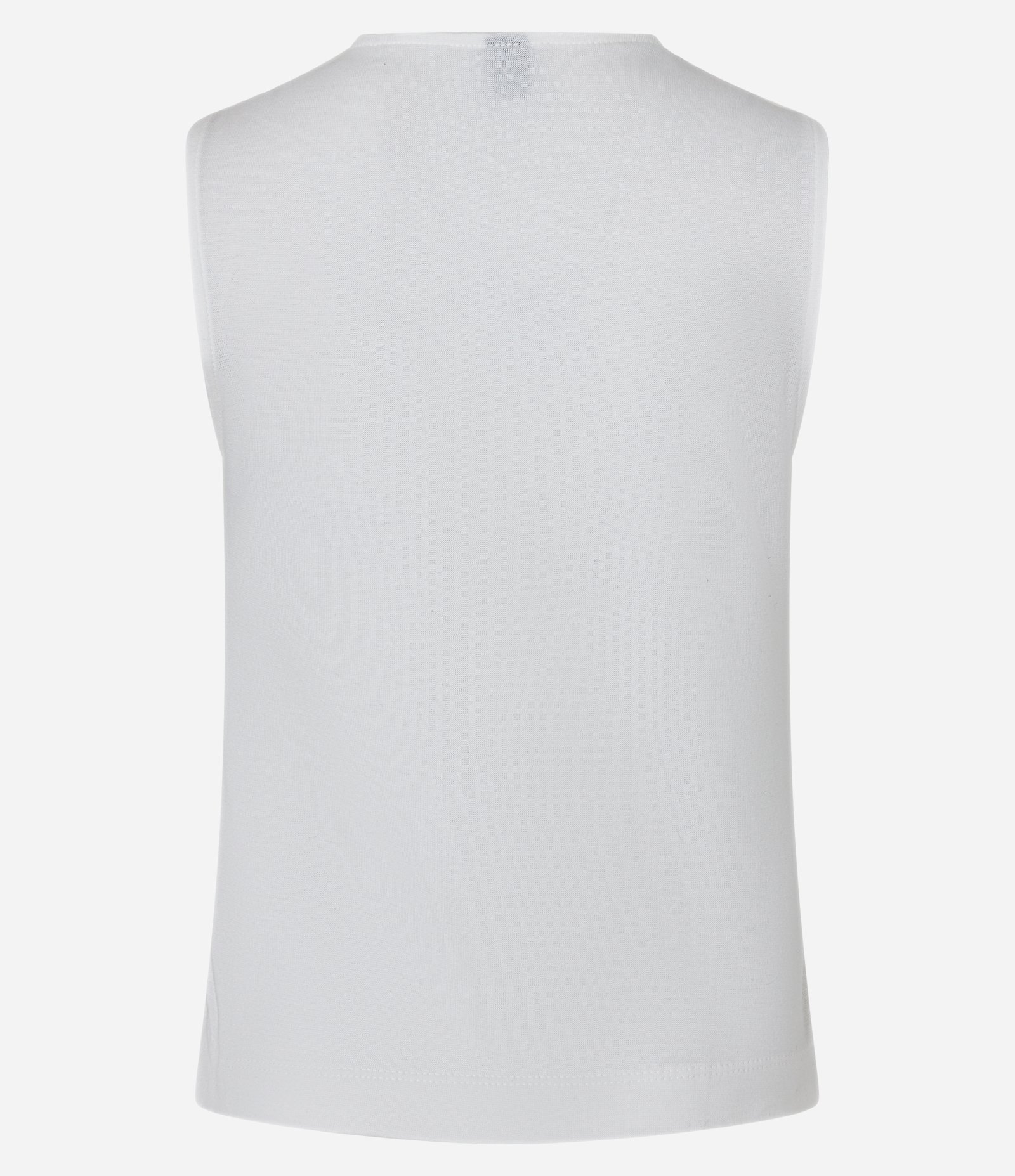 Blusa em Ribana com Laço e Recorte Frontal Branco 8