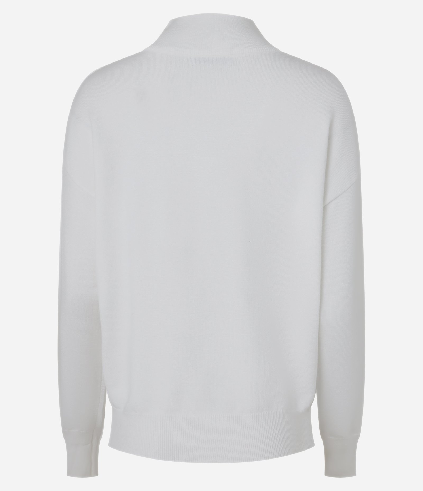 Suéter em Tricô com Zíper na Gola Alta e Brilhos Aplicados Off White 7