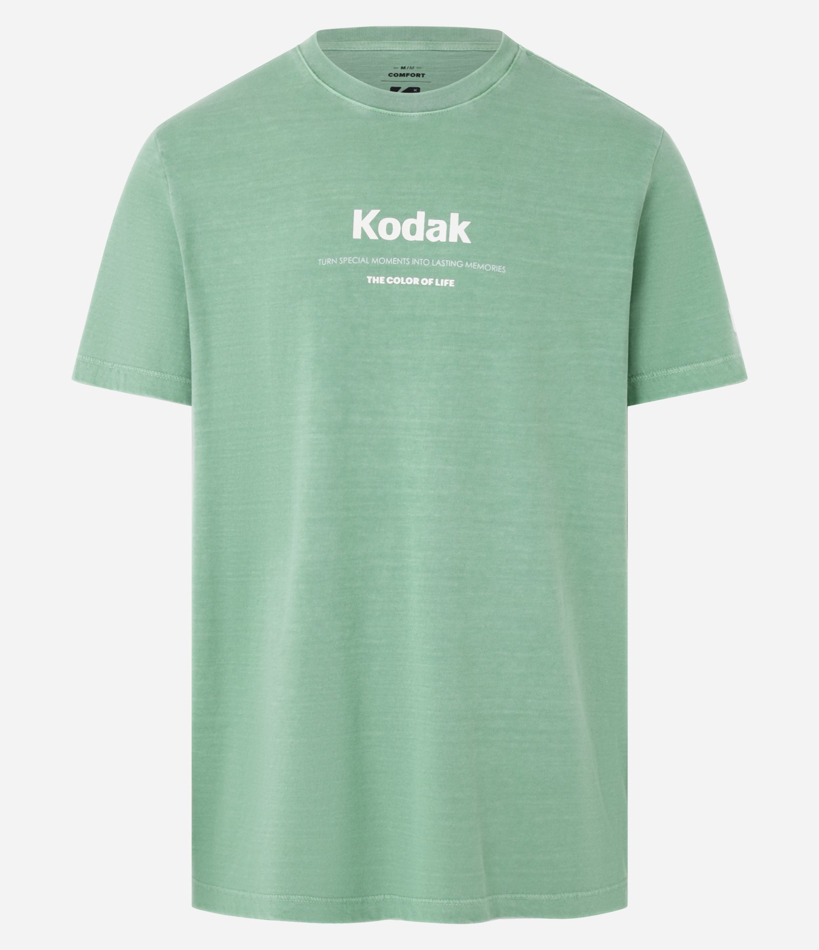Camiseta Comfort em Algodão com Estampa Kodak e Paradise Verde 7