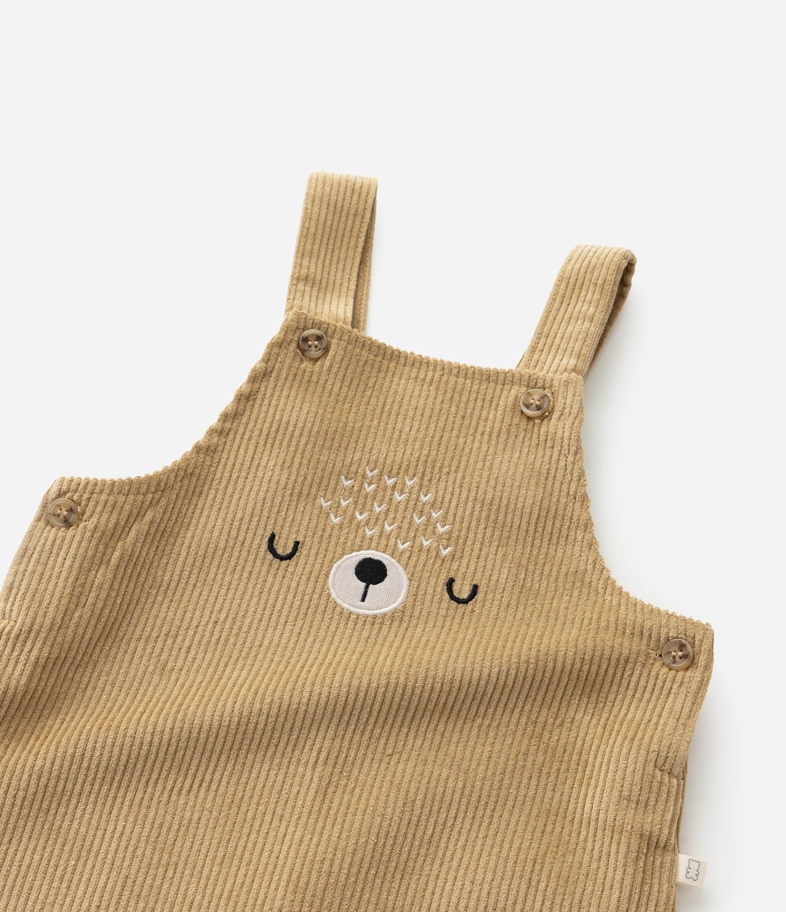 Conjunto Infantil em Veludo com Estampa Carinha de Bichinho - Tam 0 a 18 meses Marrom/Laranja 14