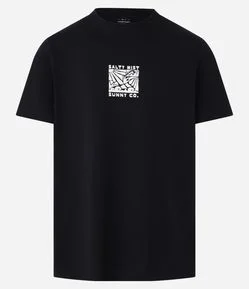 Camiseta Comfort em Algodão com Estampa Salty Mist
