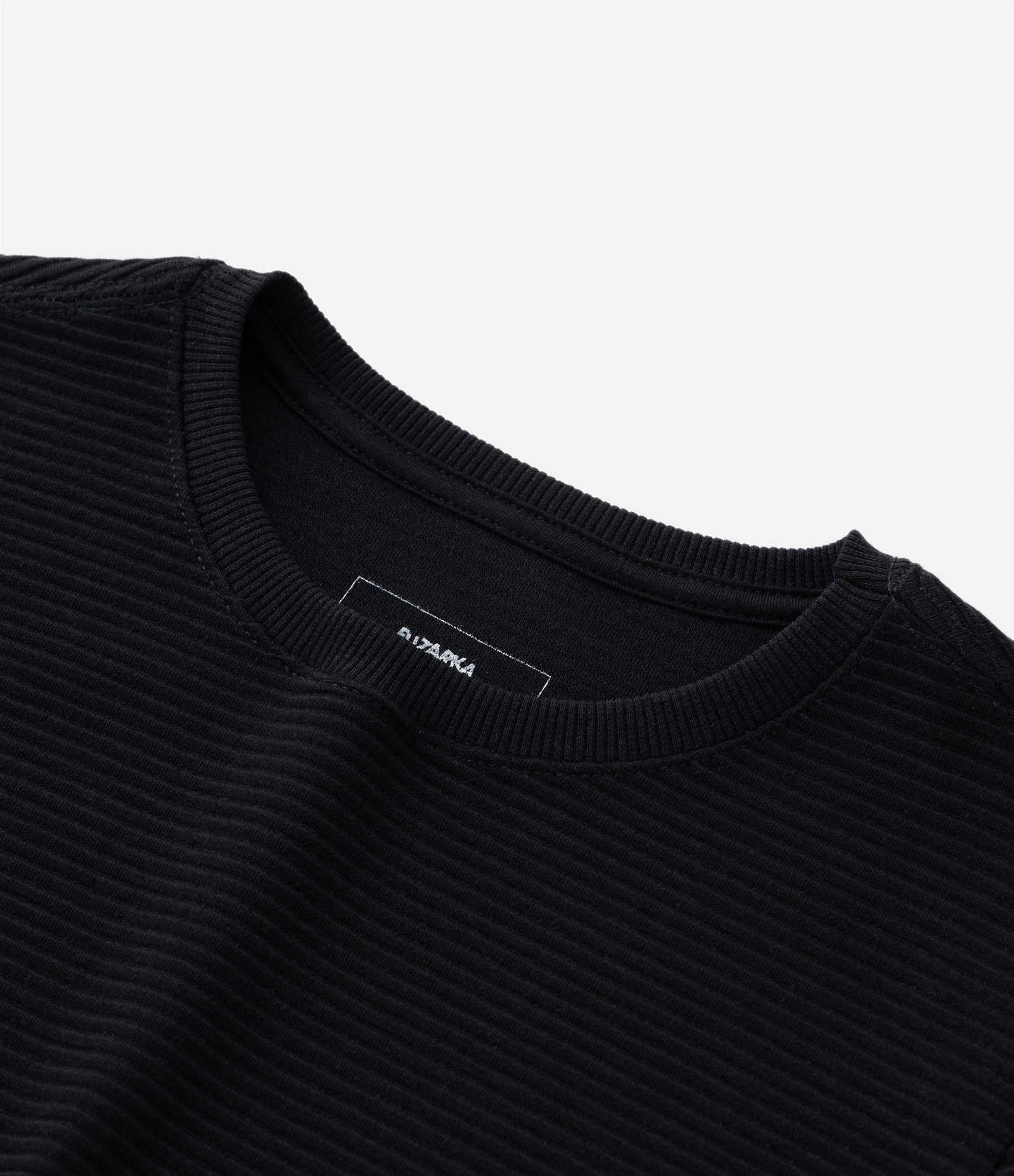 Camiseta Infantil Texturizada com Etiqueta na Barra - Tam 5 a 14 Anos Preto 5