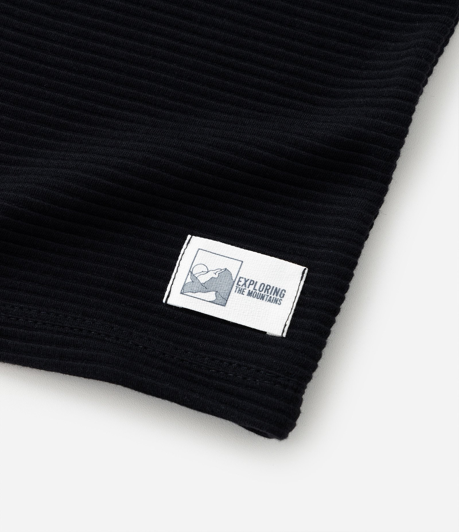 Camiseta Infantil Texturizada com Etiqueta na Barra - Tam 5 a 14 Anos Preto 6