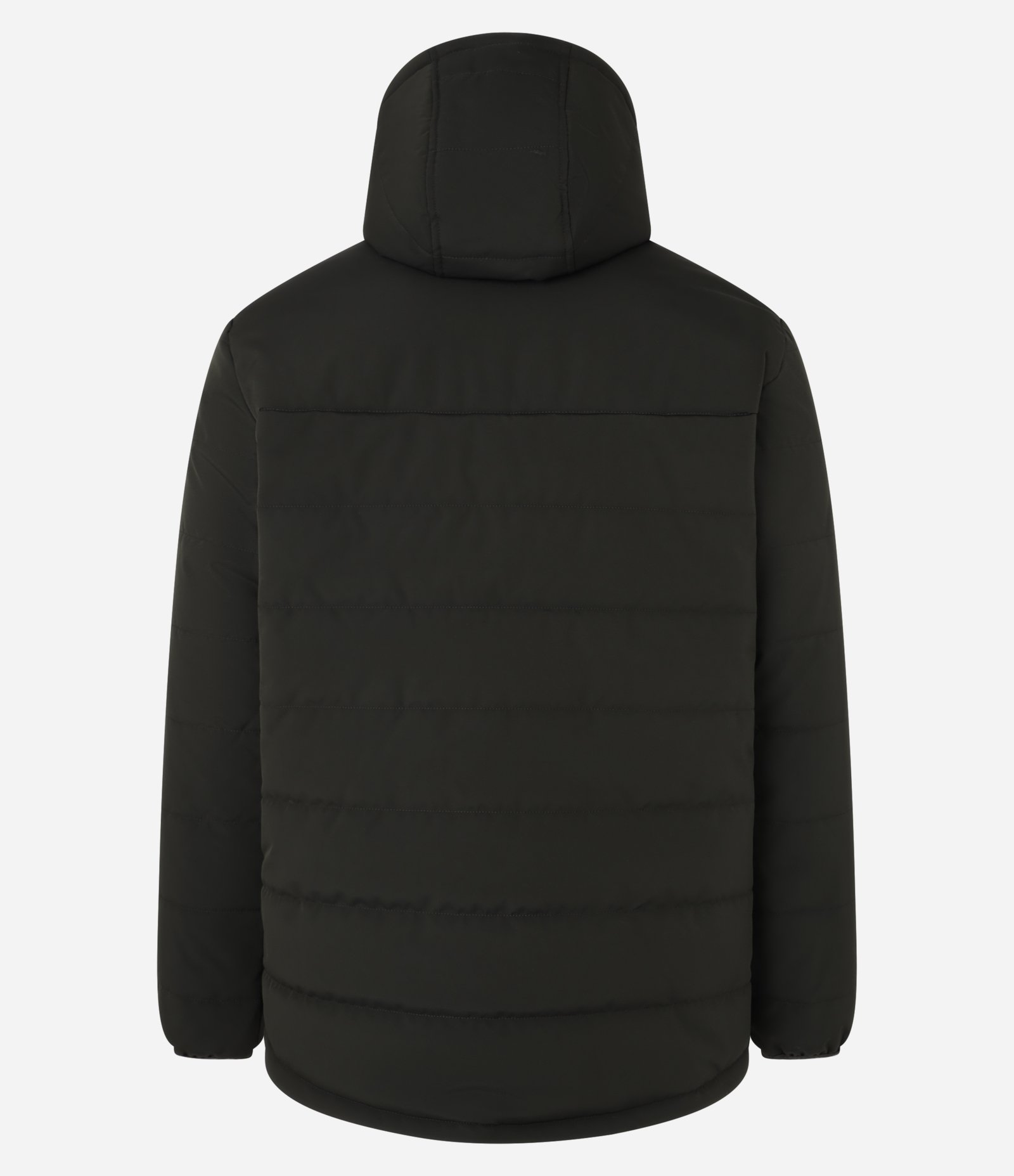 Jaqueta Puffer com Capuz e Bolsos Cargo Verde 2