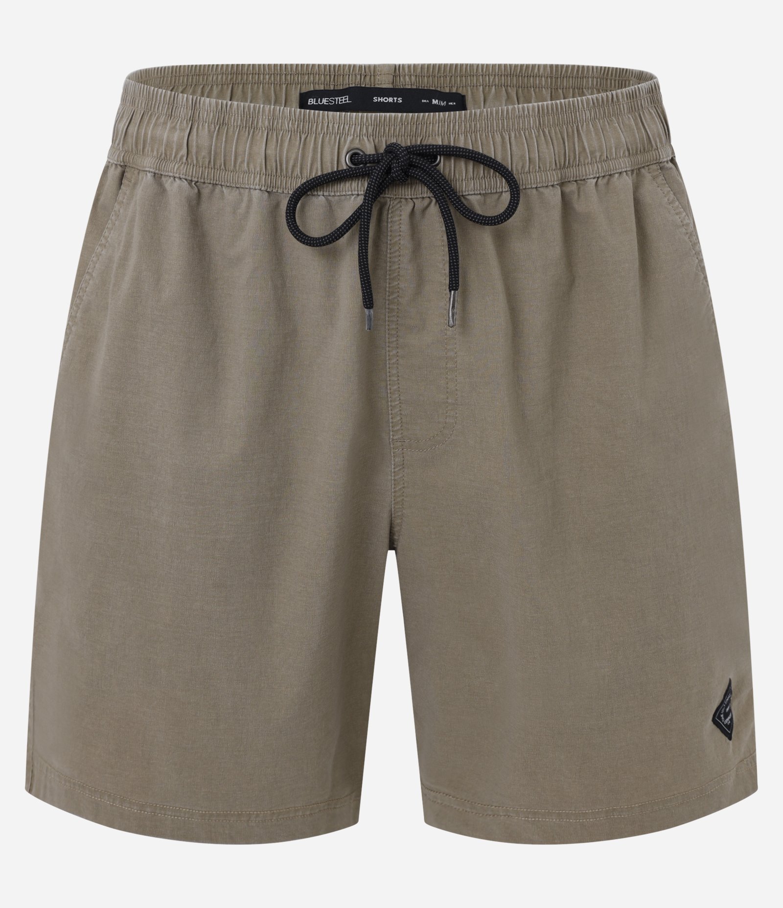 Bermuda em Microfibra Textura Lavada e Cós Elástico 1