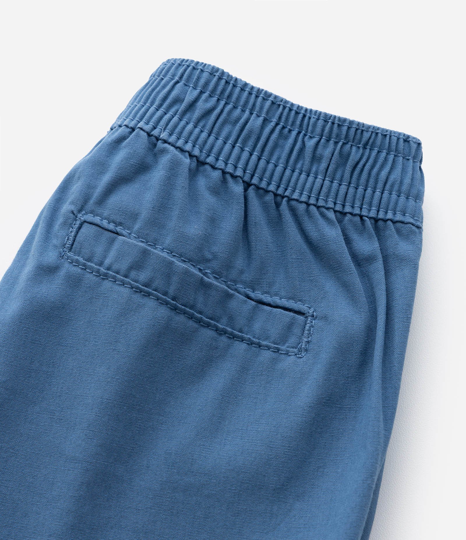 Calça Infantil em Sarja com Bolsos Cargo - Tam 0 a 18 meses Azul 6