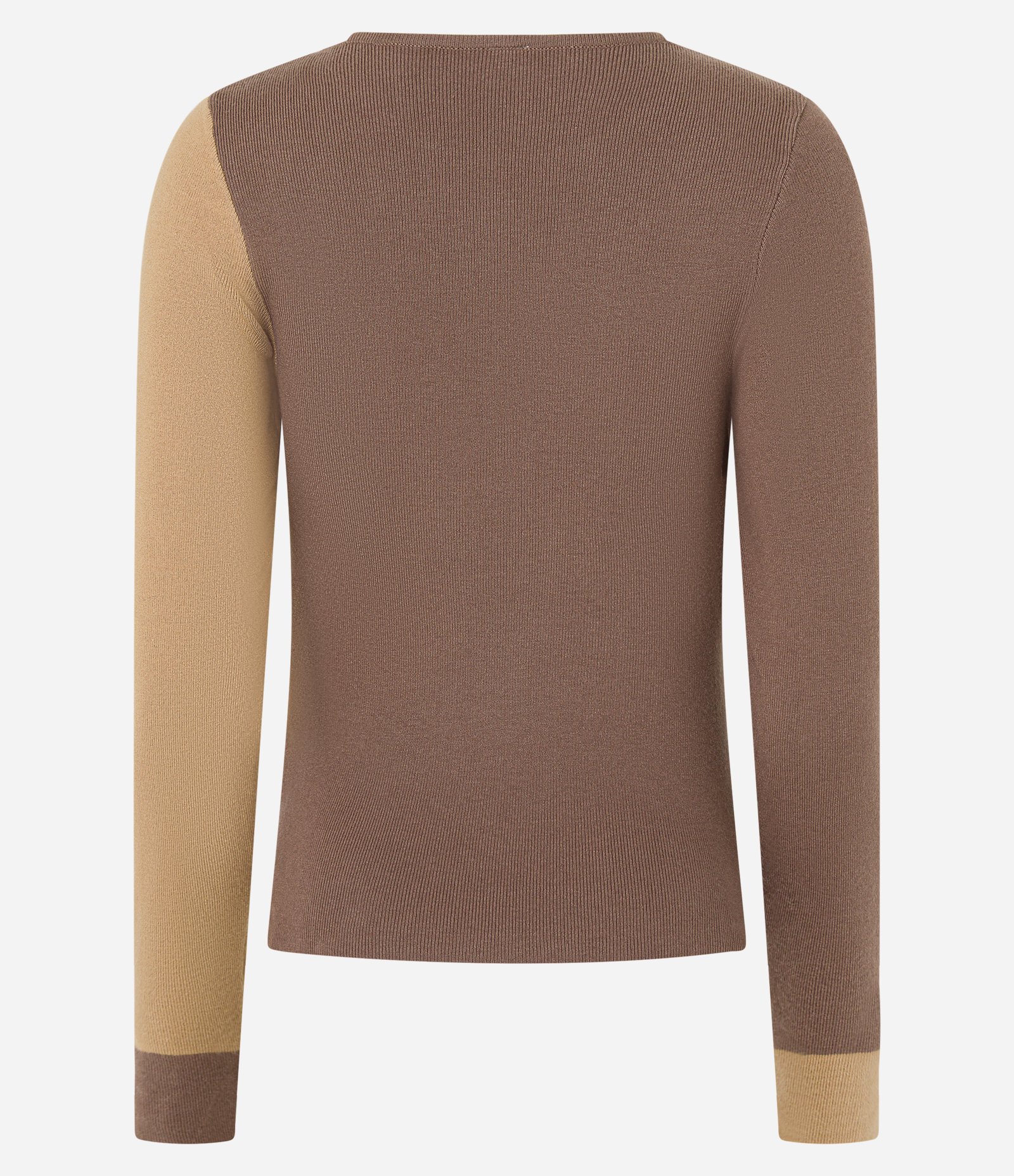 Blusa em Tricô com Estampa Abstrata Orgânica Marrom 6